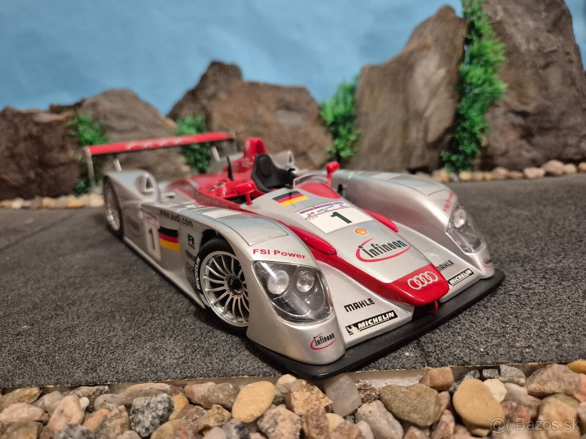 Prodám model 1:18 Audi R8 Infineon 2002 - 2