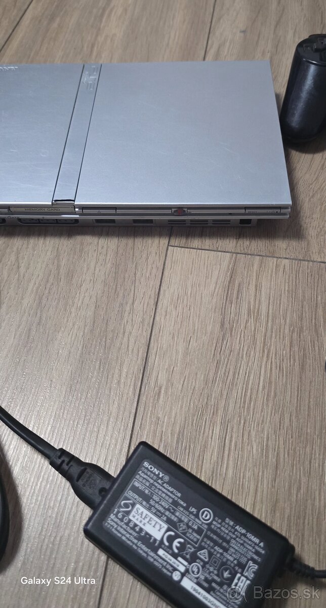 Playstation 2 slim strieborná + hry - 2