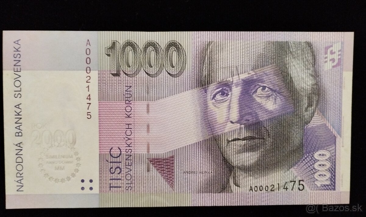 Bimilenium bankovky set 20-1000sk - 2