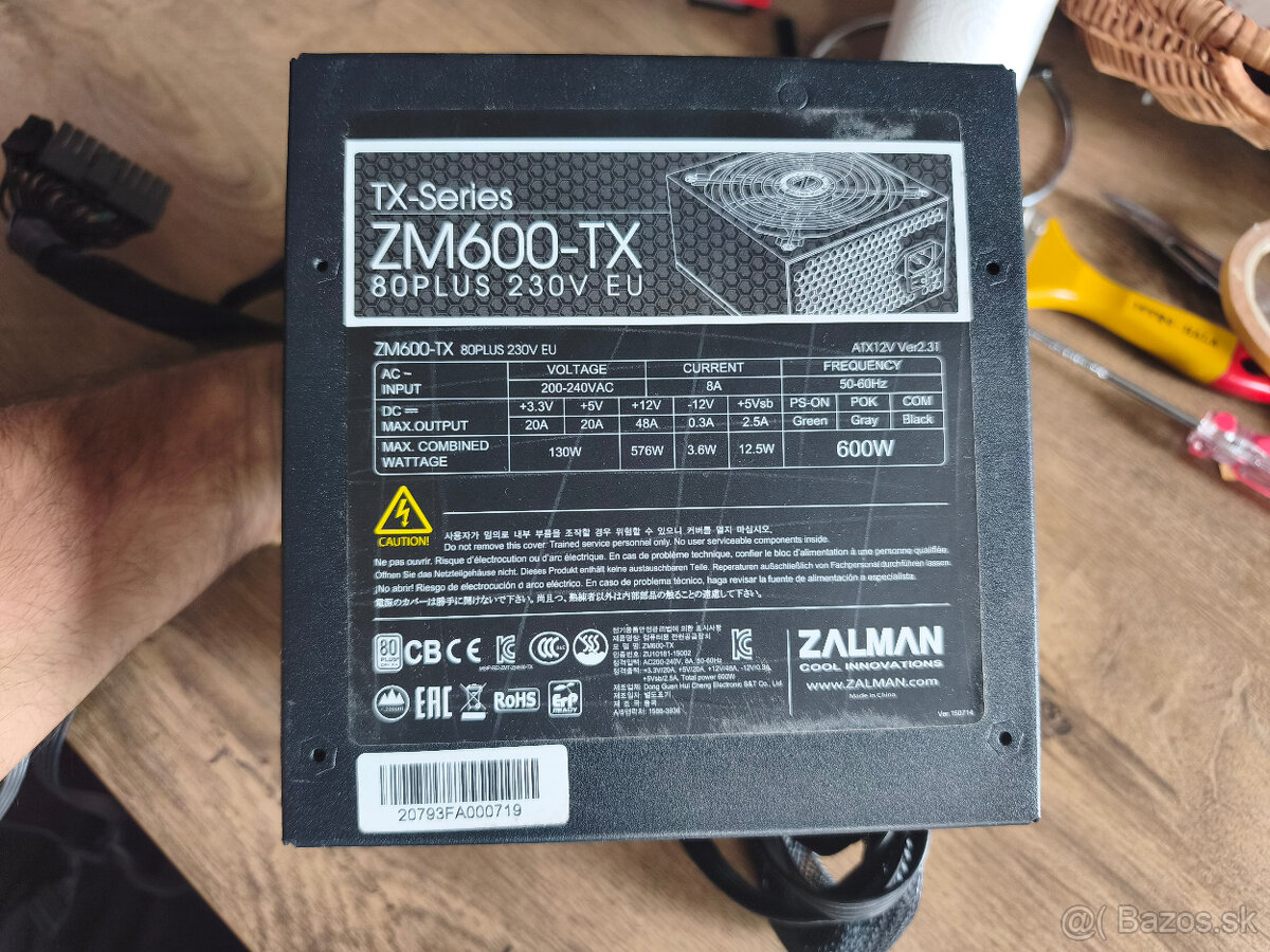 PC Zdroj Zalman 600W bronze plus - 2
