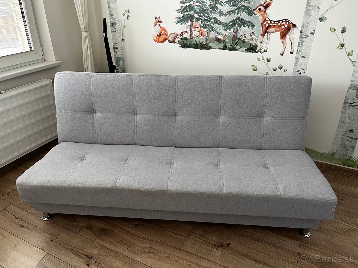 REZERVOVANÉ Predám gauč s rozkladom a úložným priestorom - 2