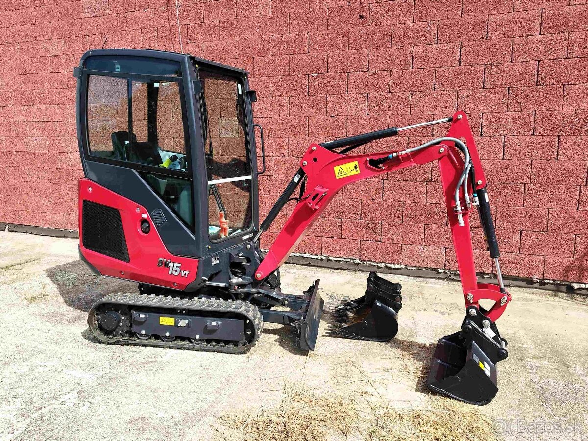 minibager YANMAR SV15VT rypadlo (1,7 ton) RV2024 záruka - 2