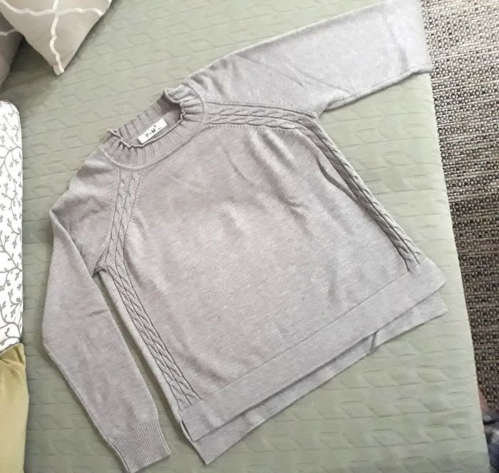 Predám pletenú súpravu - sukňa, pulóvrik č. 38 - 2