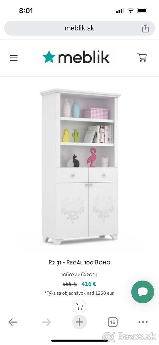 Regál meblik boho - 2