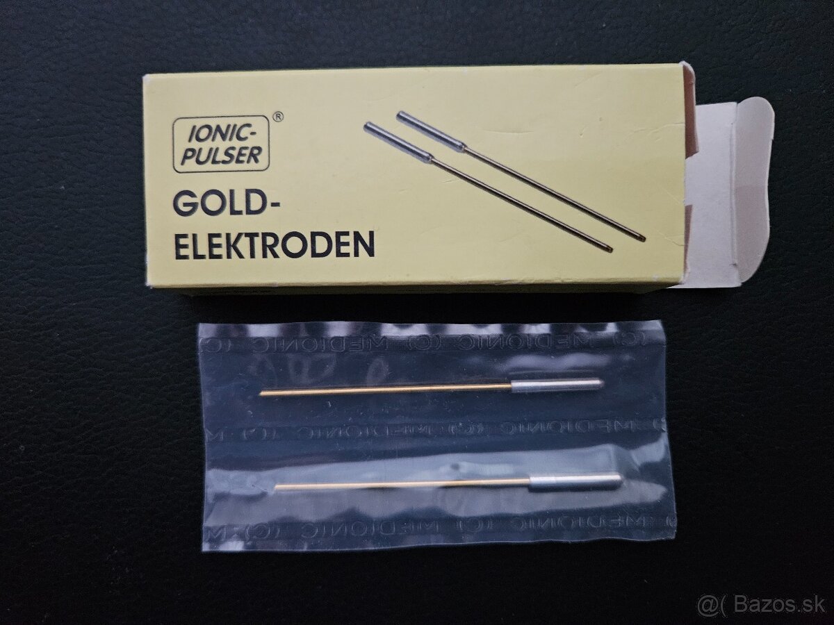 Zlaté elektródy pre Ionic-Pulser (Medionic) - 4,1g 24karátov - 2