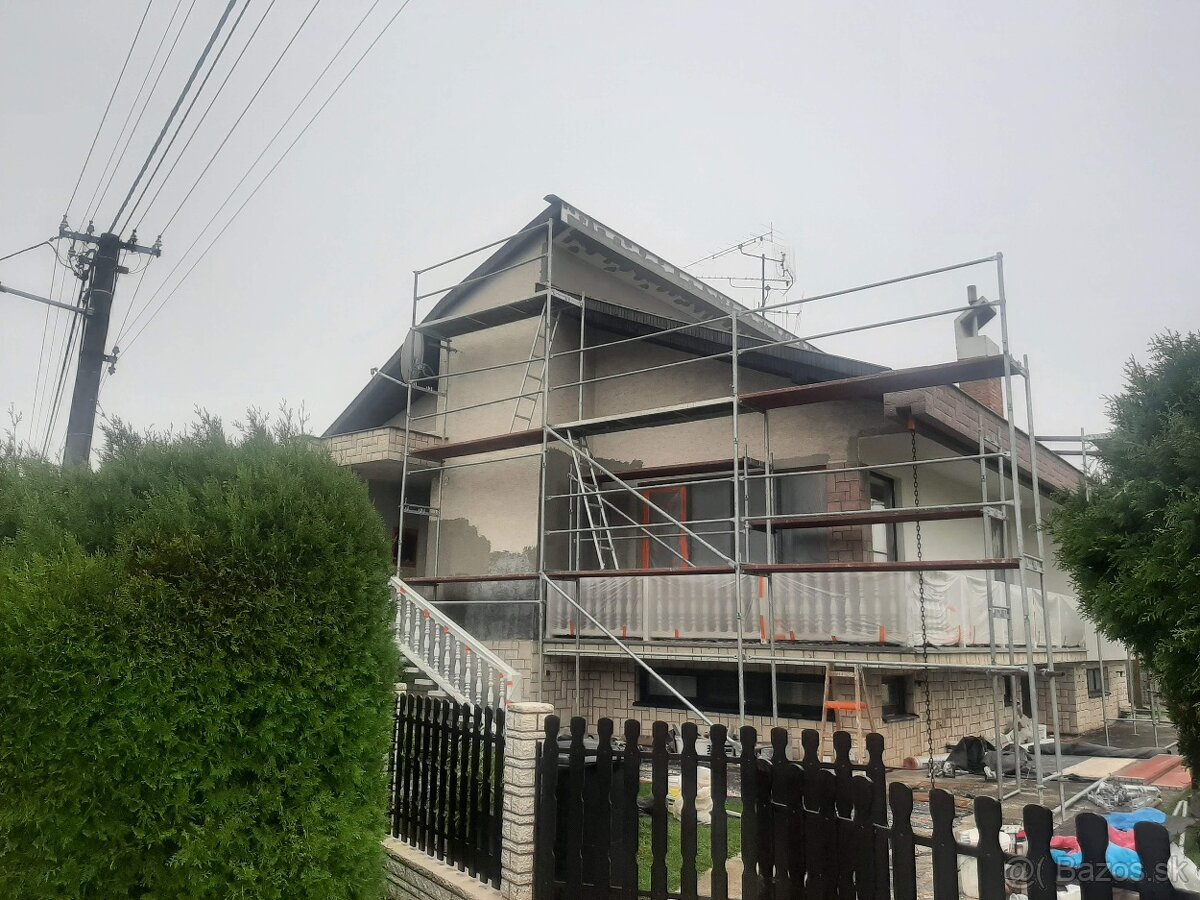 Lešenie zateplenie fasády - 2