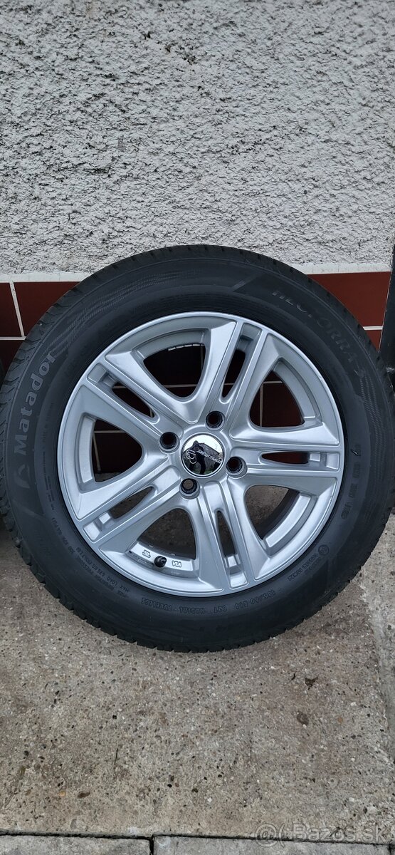 Predám alu disky 4x100 R14+ pneu - 2