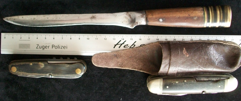 Nože - nálezový stav. - 2