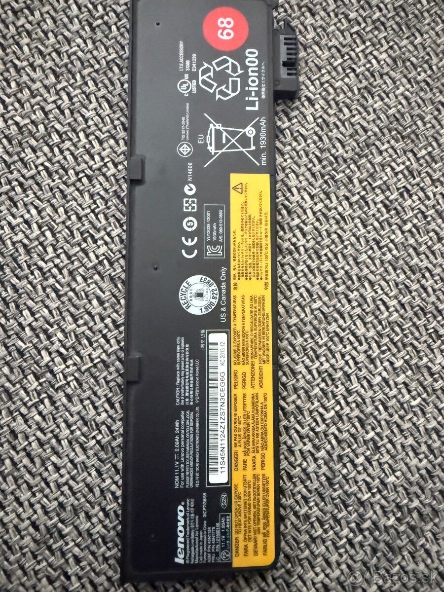 Batéria Lenovo Li-ion 68 min. 1930mAh - 2