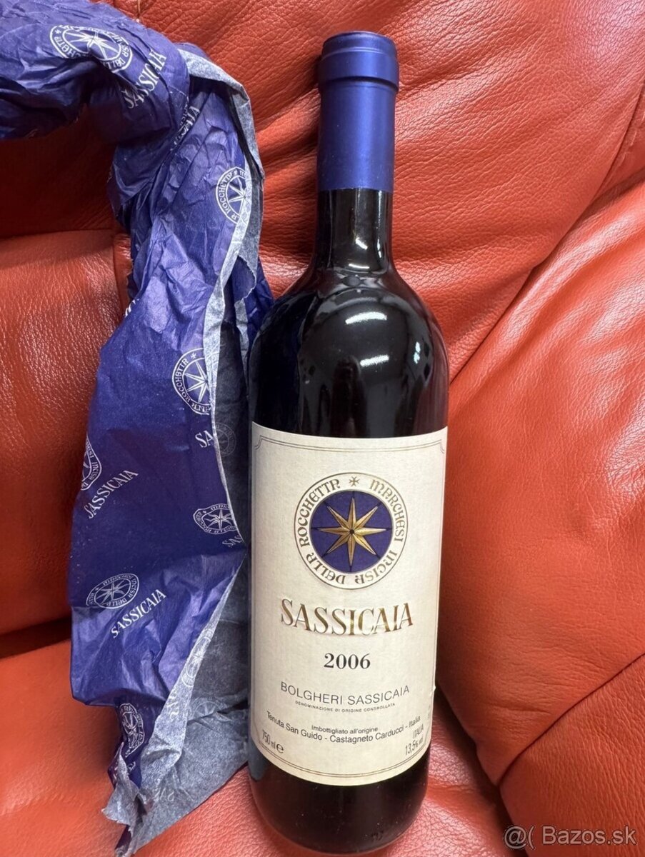 Sassicaia bolgeri víno - 2