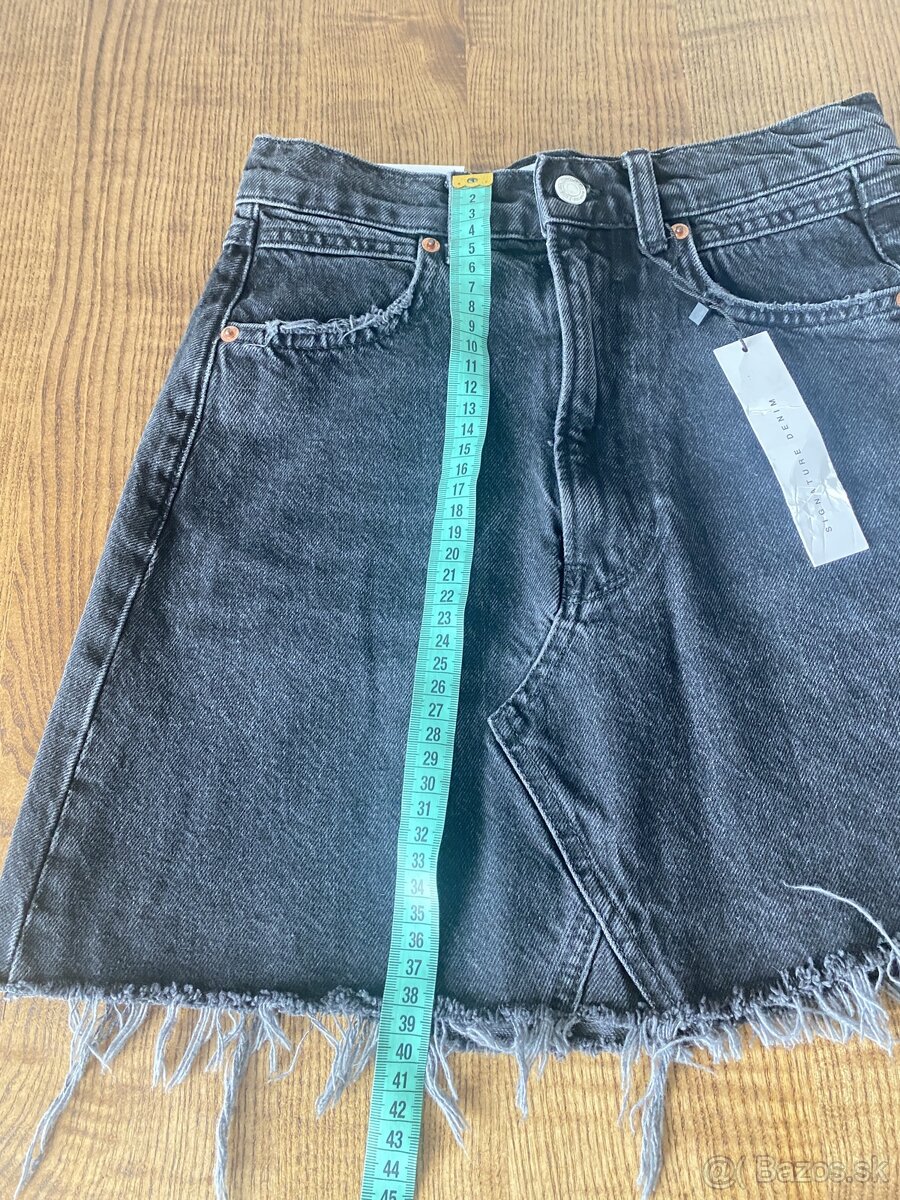 ZARA sukňa S sivá - 2