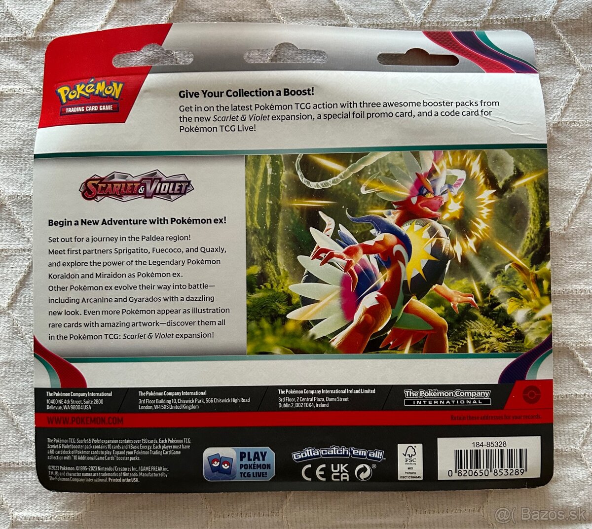 Scarlet & Violet: Arcanine 3-Pack Blister - 2