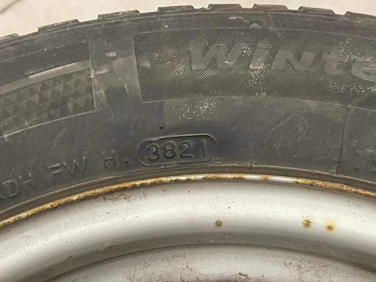 Predám zimnú sadu kolies s diskami 195/65 R15 - 2