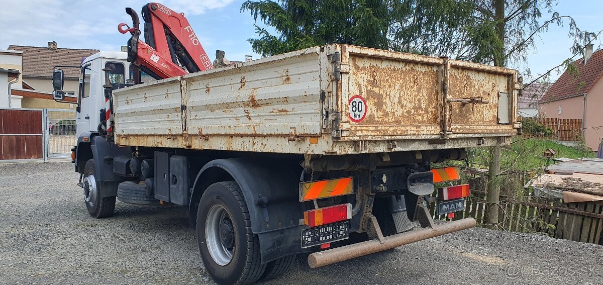 MAN 18.280 3s sklápač s HR, 4x4 - 2
