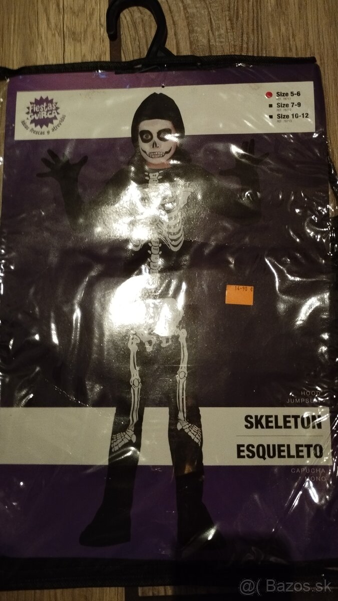 Predám karnevalový kostým SKELETON - 2