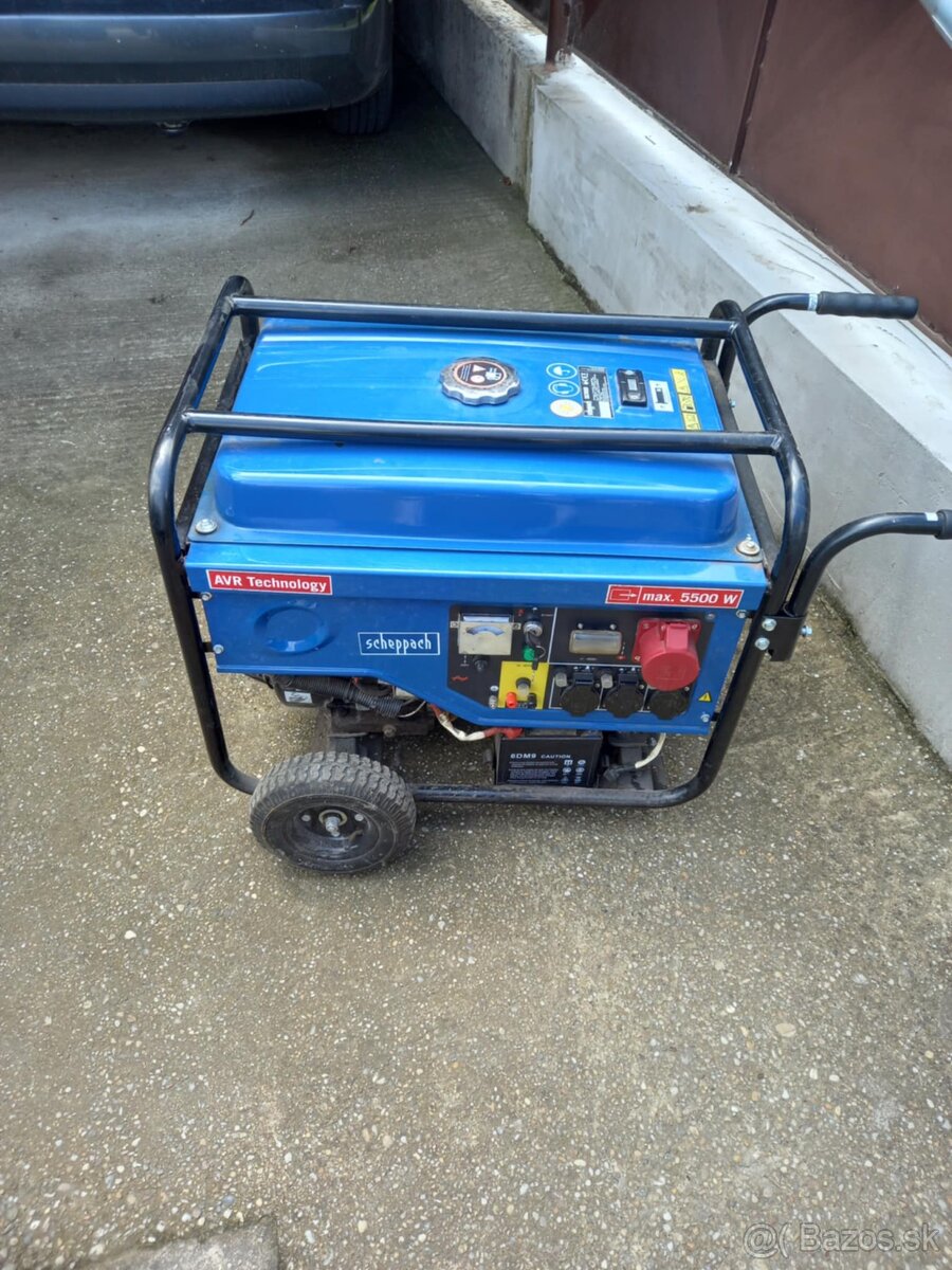 SCHEPPACH SG 7000 Rámová elektrocentrála 5500 W - 2