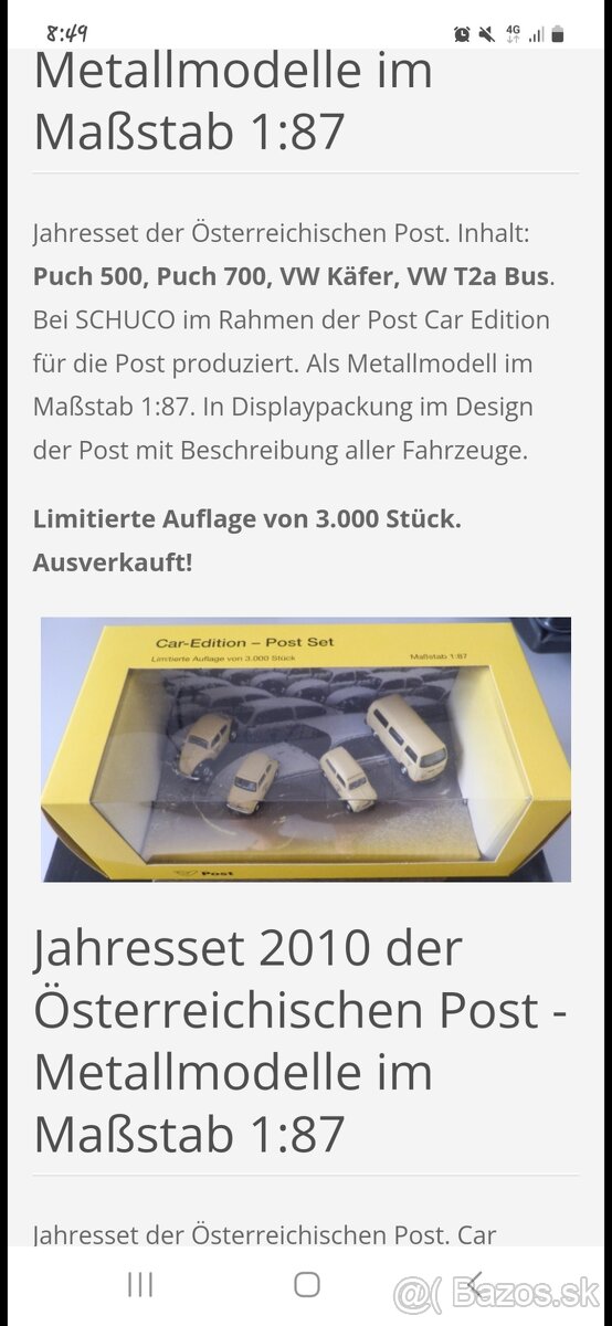 Modely autíčok 1:87 - 2