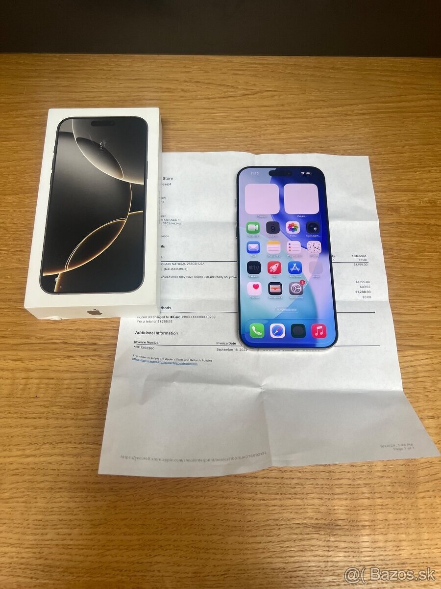 Predám iPhone 16 PRO MAX 256GB, eSIM ONLY, VOLNY, TOP stav - 2