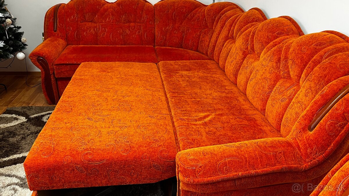 Gaučová súprava 180€ + stolík 30€ - 2