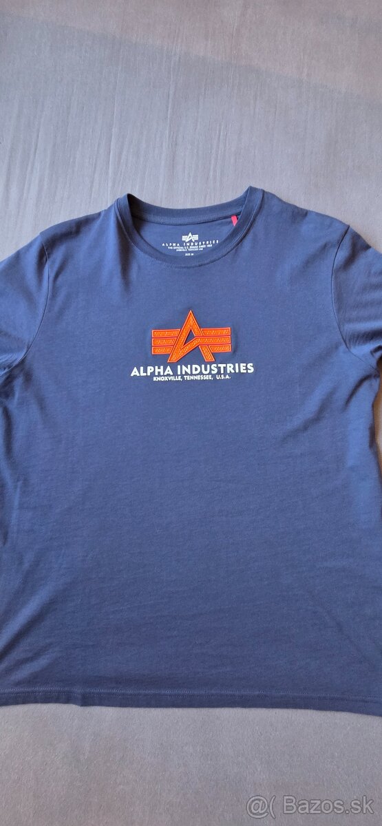 Predám 3 ks tričká Alpha Industries. - 2