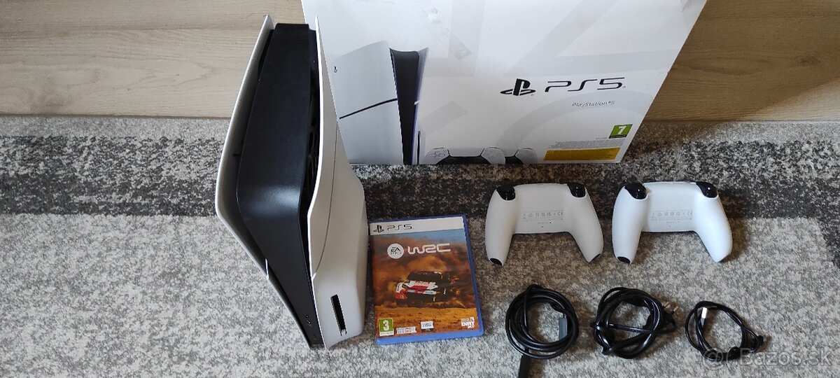 Ps5 slim+2 ovládače+hra - 2