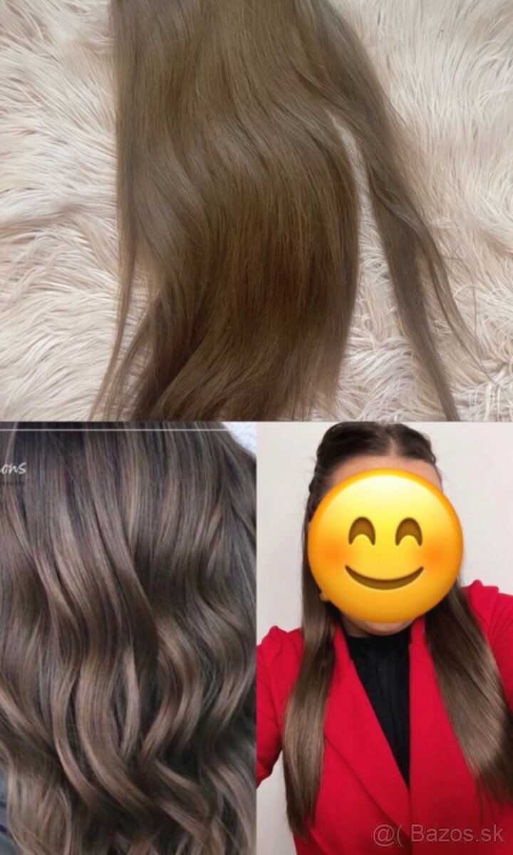 Clip-in Vlasy Premium, zo 100% ľudských vlasov REMY - 2