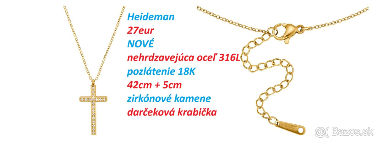 Náhrdelník s krížikom, Náramok s krížikom/bez krížika - 2