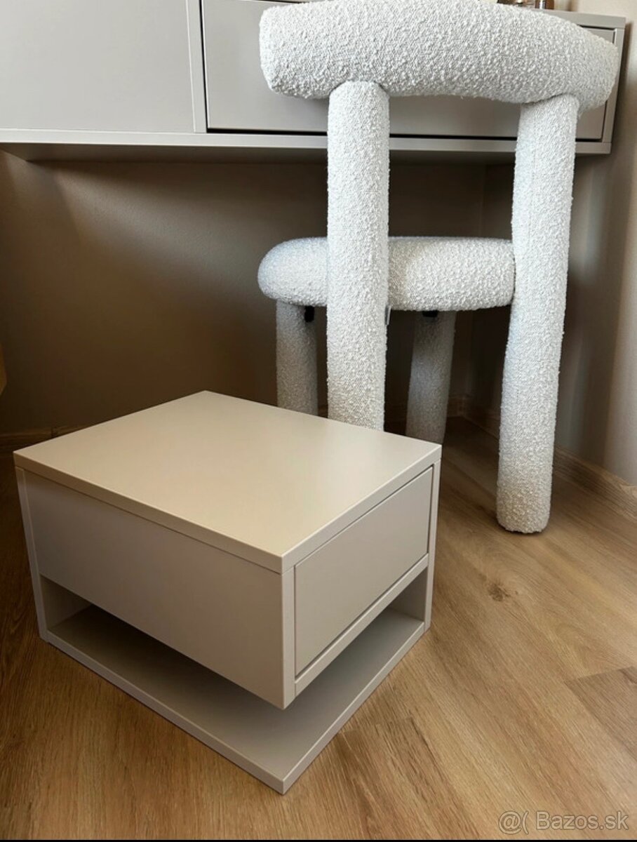 Nočný stolík kašmírovo sivá - 2