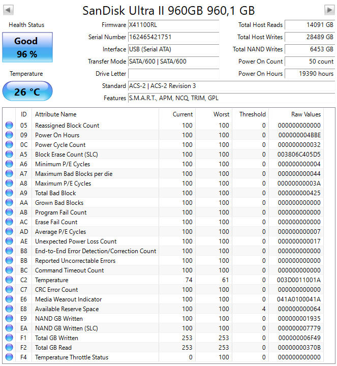 2,5" SATA SSD SanDisk / KingSpec 1TB - 2