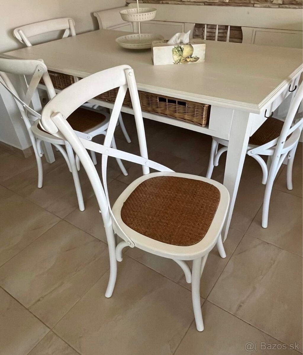 Vintage jedalensky stol+stolicky - 2