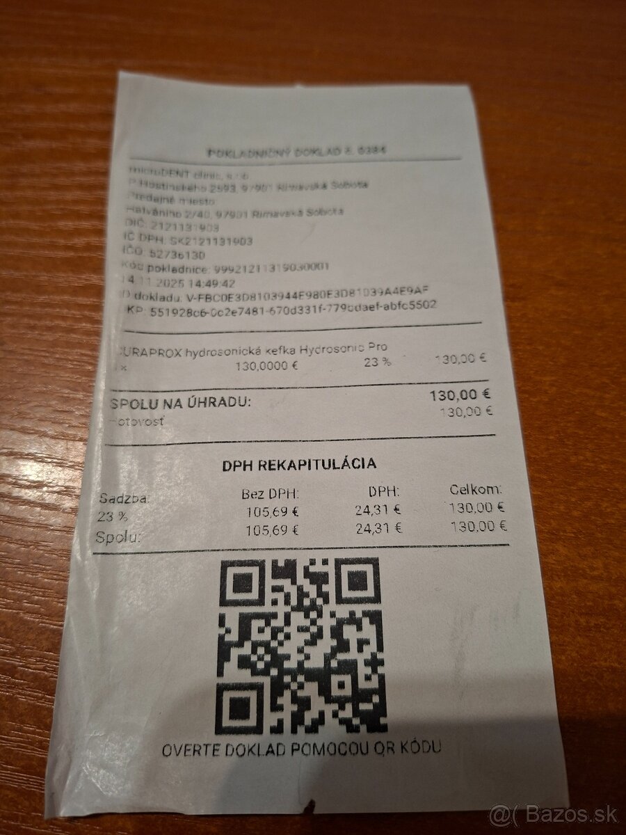 Curaprox sonická kefka - 2