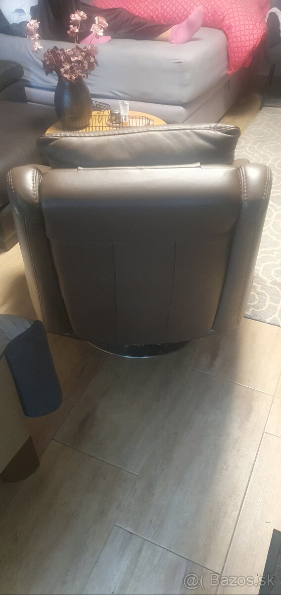 Celokozene otocne kreslo - 2