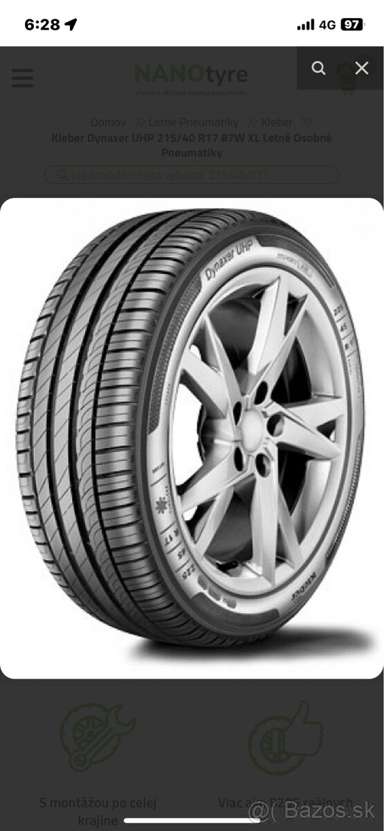 Letné pneumatiky R17 - 2