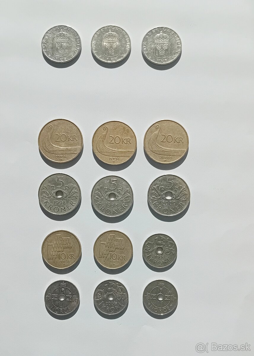 Mince Dánsko, Nórsko, Švédsko - 2