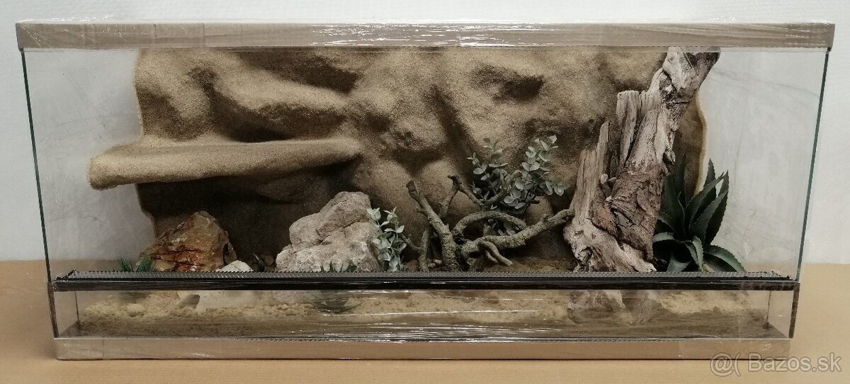 Terárium 90x40x40 s 3D stenou - 2