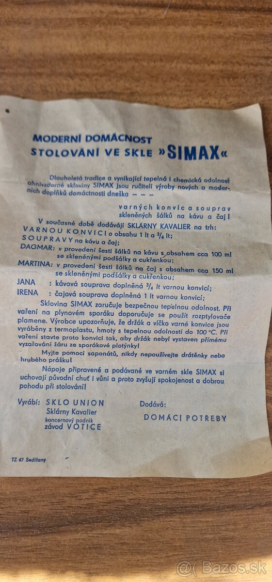 Retro sada na čaj a kávu - 2