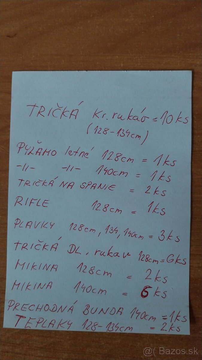 Chlapčenské oblečenie mix 128cm - 2