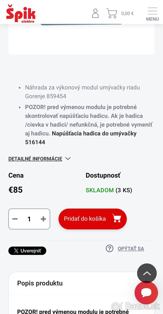 Výkonový modul Gorenje - 2