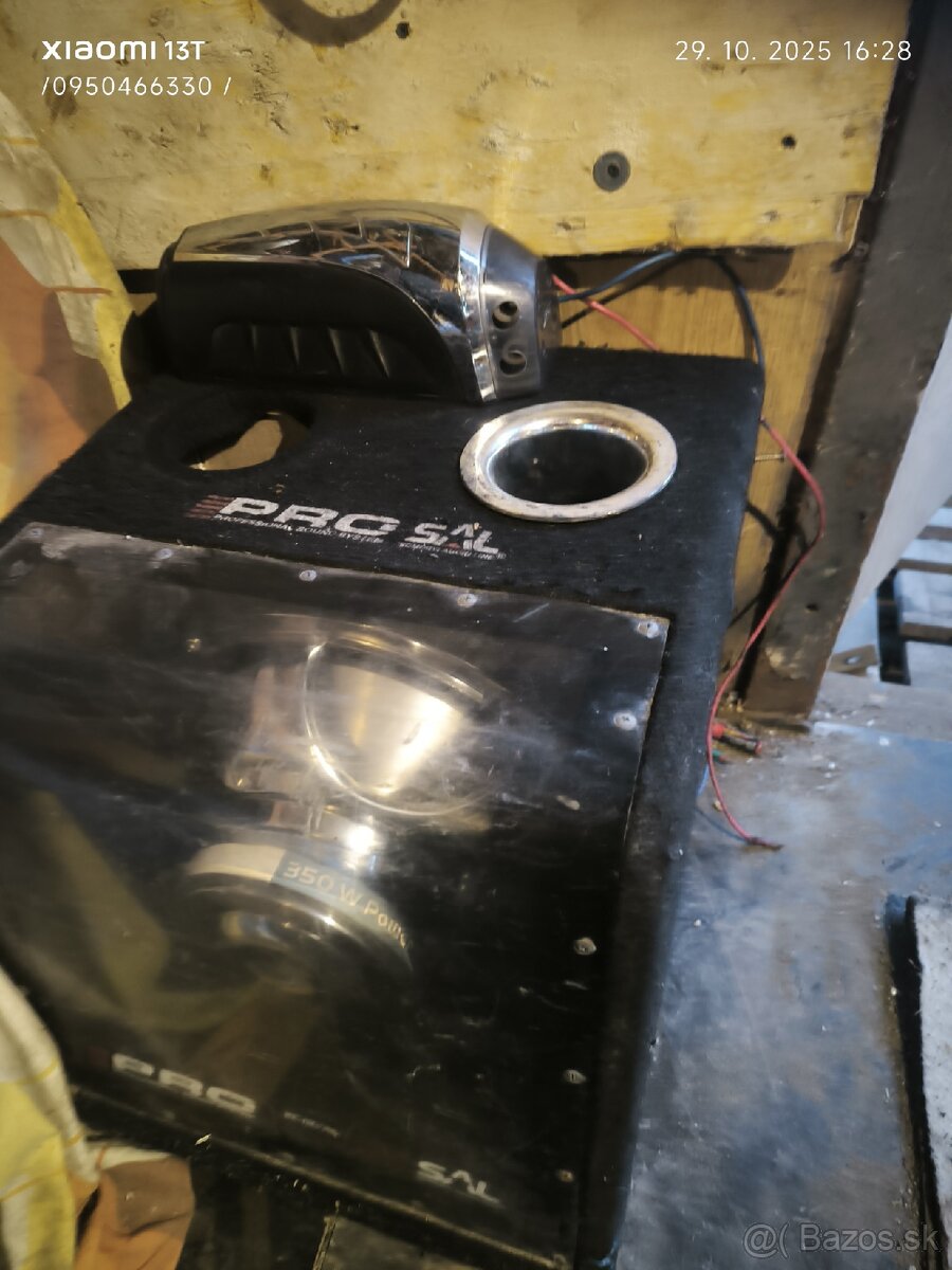 Predám Subwoofer +zosilovač - 2