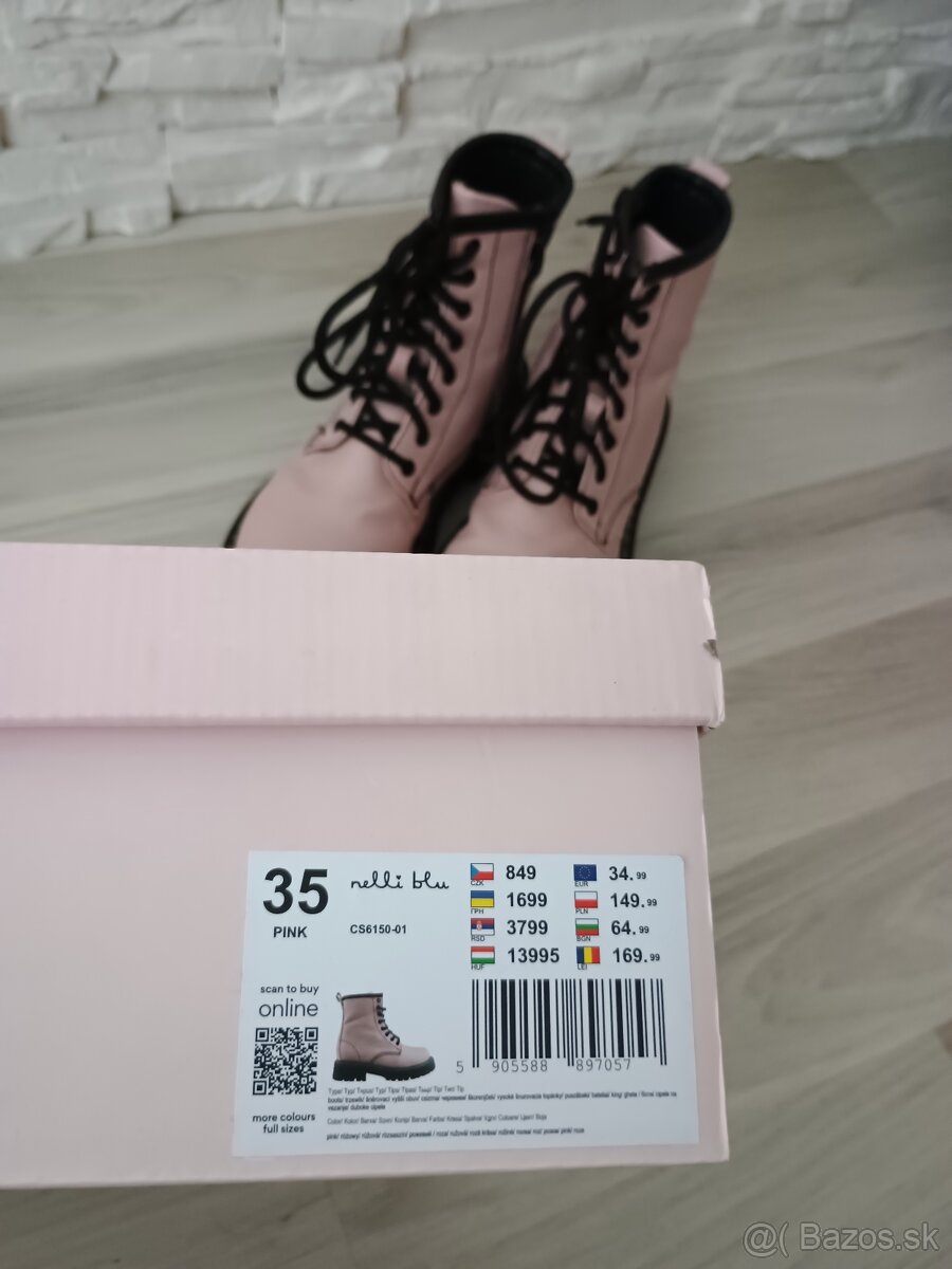 Vysoke snurovacie topanky DeeZee - 2