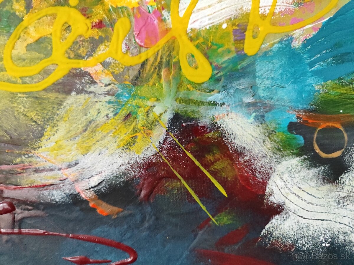 Ručne maľovaný obraz akryl - 2