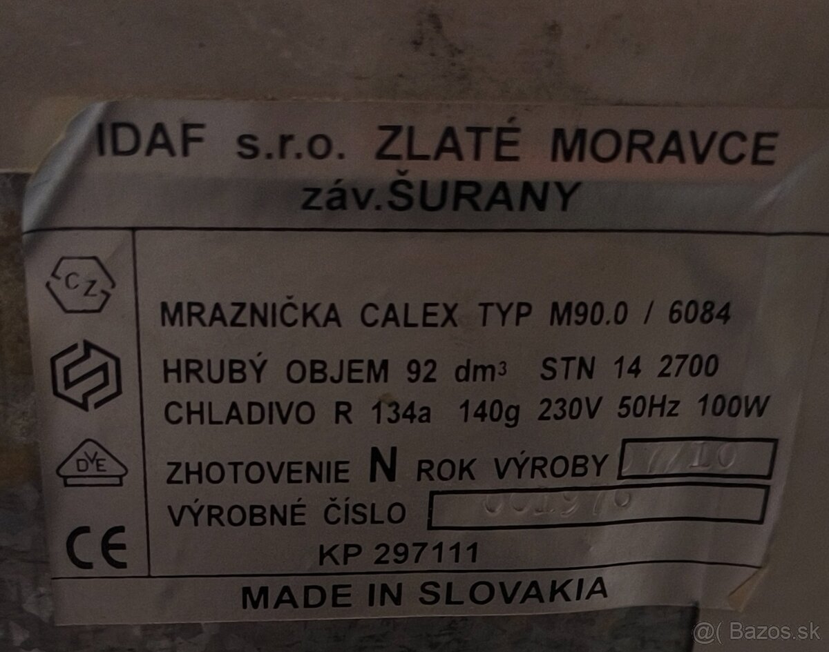 Mraznička 90 litrov - 2