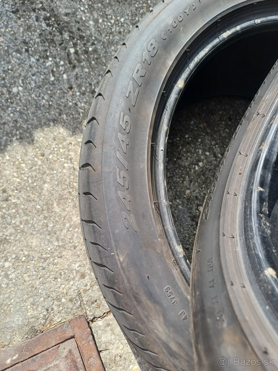 245/45 r18 letné pneumatiky ,Pirelli - 2