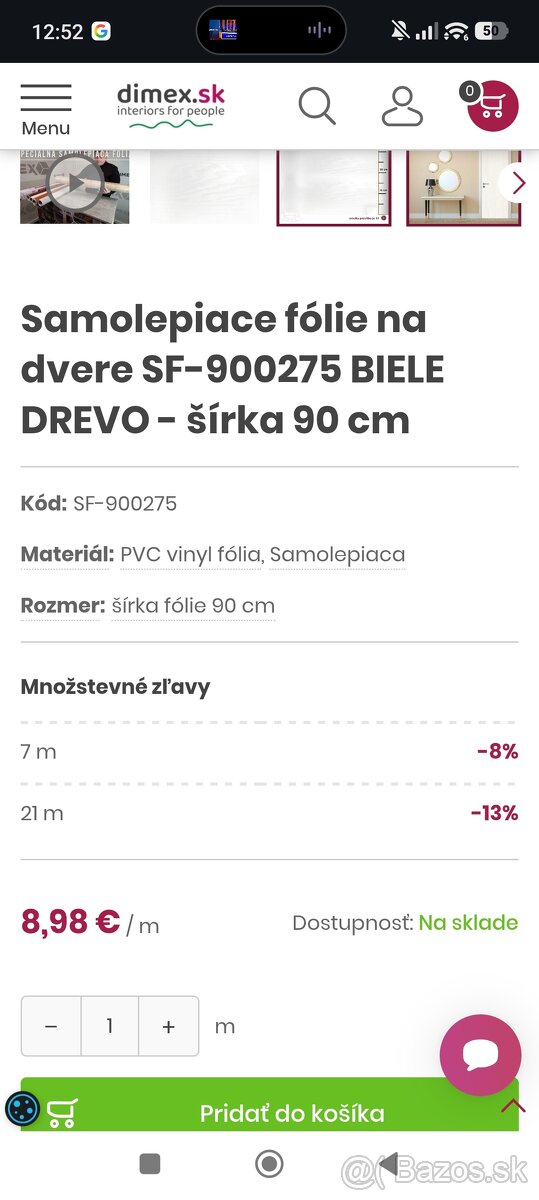 Predám špeciálnu fóliu na dvere - 2