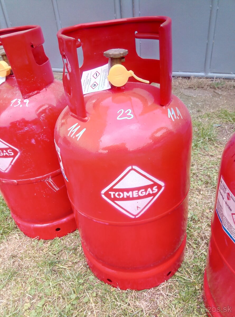 Predám propánbutanove 10kg fľaše - 2