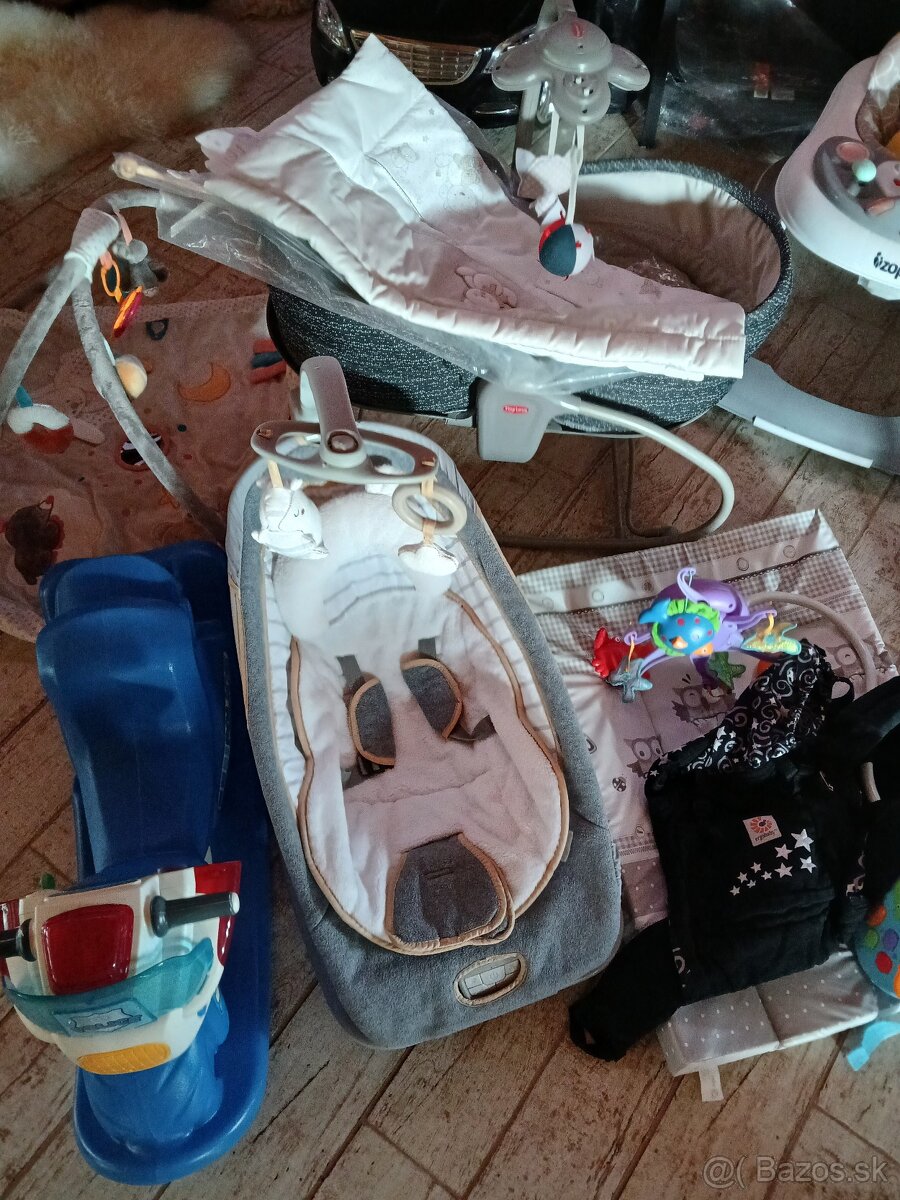 Detske veci,výbava,podlozka,stolicka,kolotoč,choditko,nosic, - 2