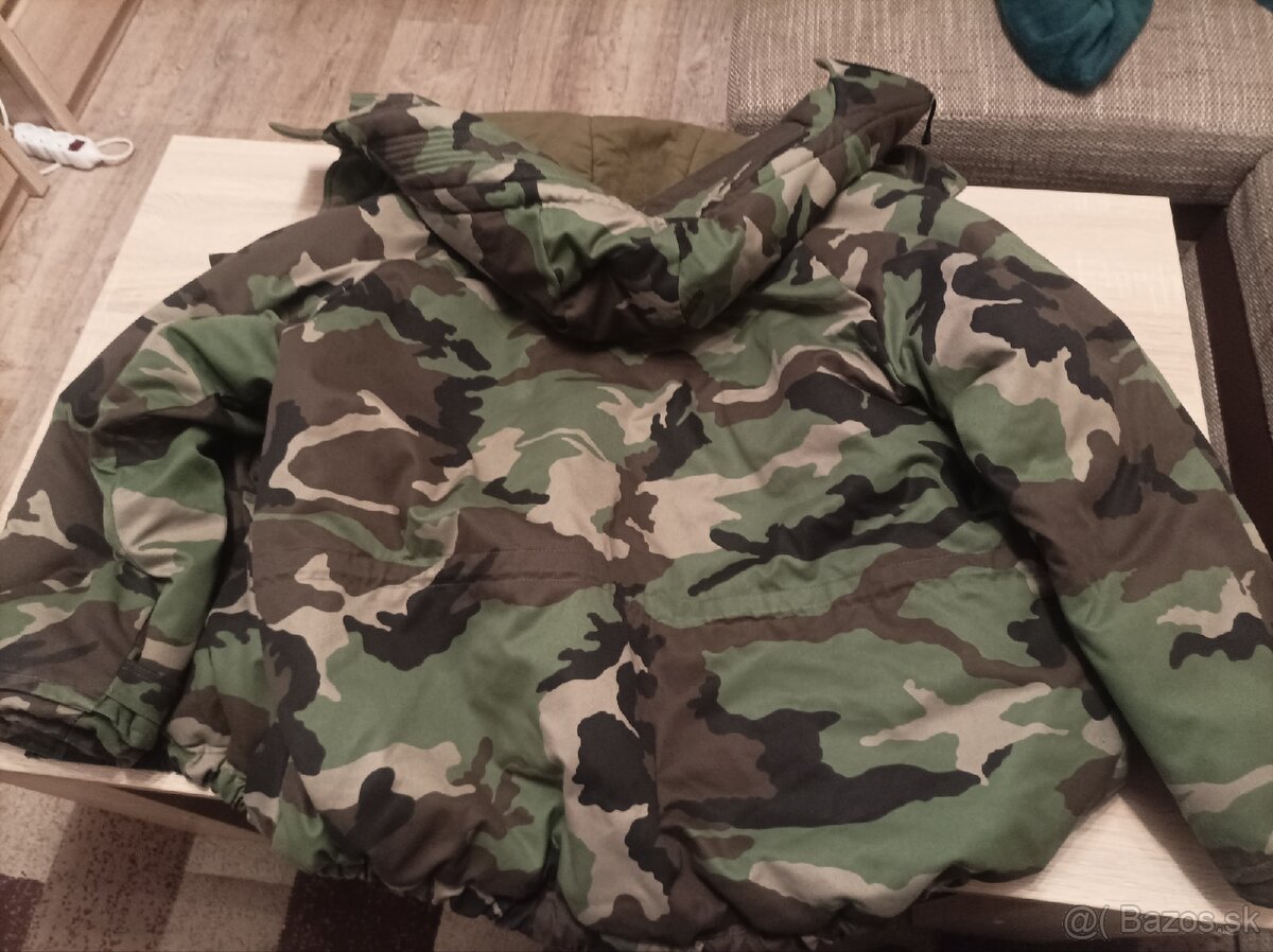 Maskáčová zimná bunda vz.97 s kapucňou (páperová) - 2
