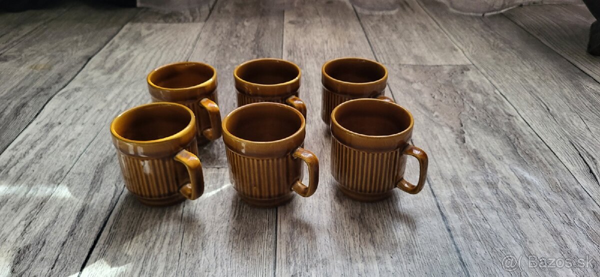 Retro keramické hrnčeky Československo - 2