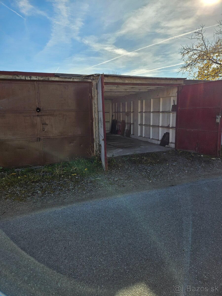 Prenajmen garáž 18m² za Soc. poisťovňou,pri OC Novum, vjazd - 2