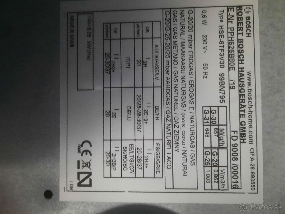 Predám plynovú varnú dosku - 2